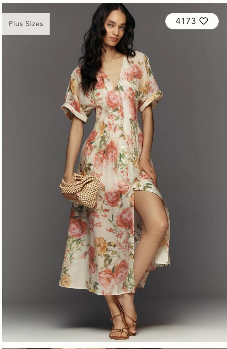 Anthropologie Exquise Tobie Midi Dress XL